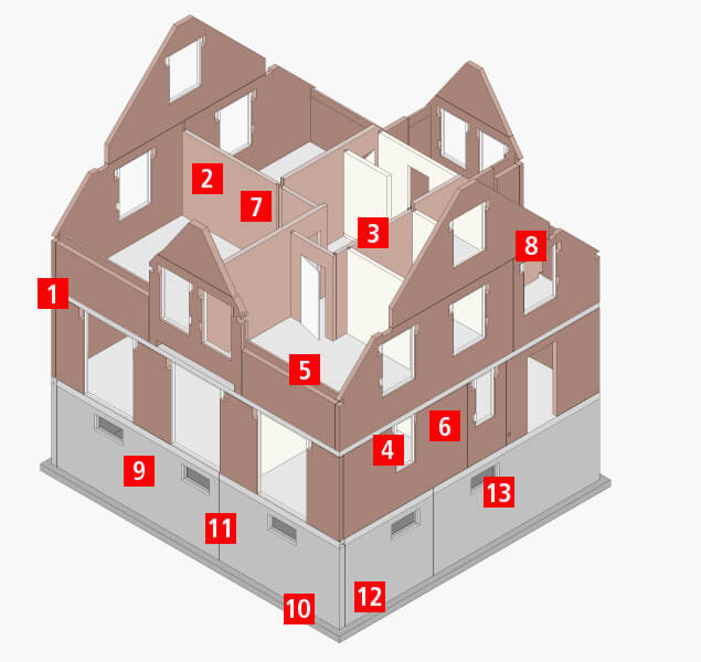 estecasa Rohbau isometrie